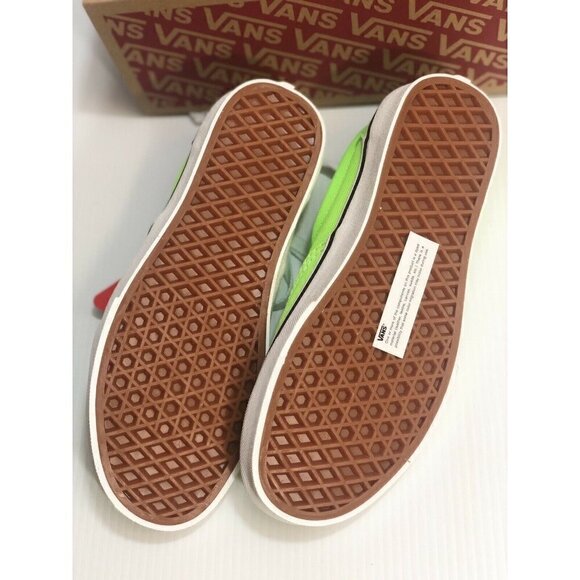 Vans Era (Neon) Green Gecko True White Womens Clas - Picture 11 of 12